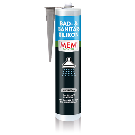 MEM Bad Sanitär Silikon 300ml manhattan