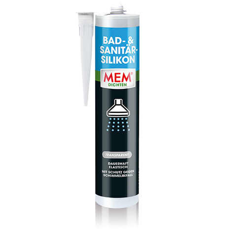MEM Bad Sanitär Silikon 300ml transparent