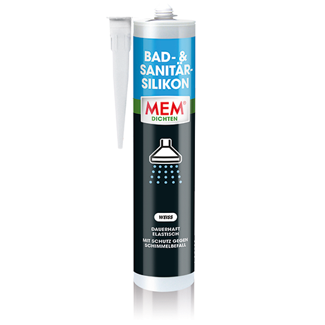 MEM Bad Sanitär Silikon 300ml weiß