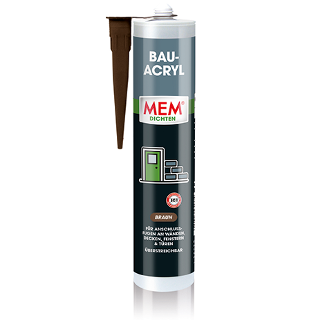 MEM Bau Acryl 300ml braun 