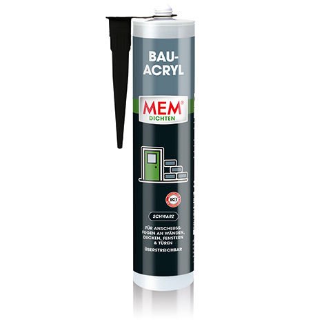 MEM Bau Acryl 300ml schwarz